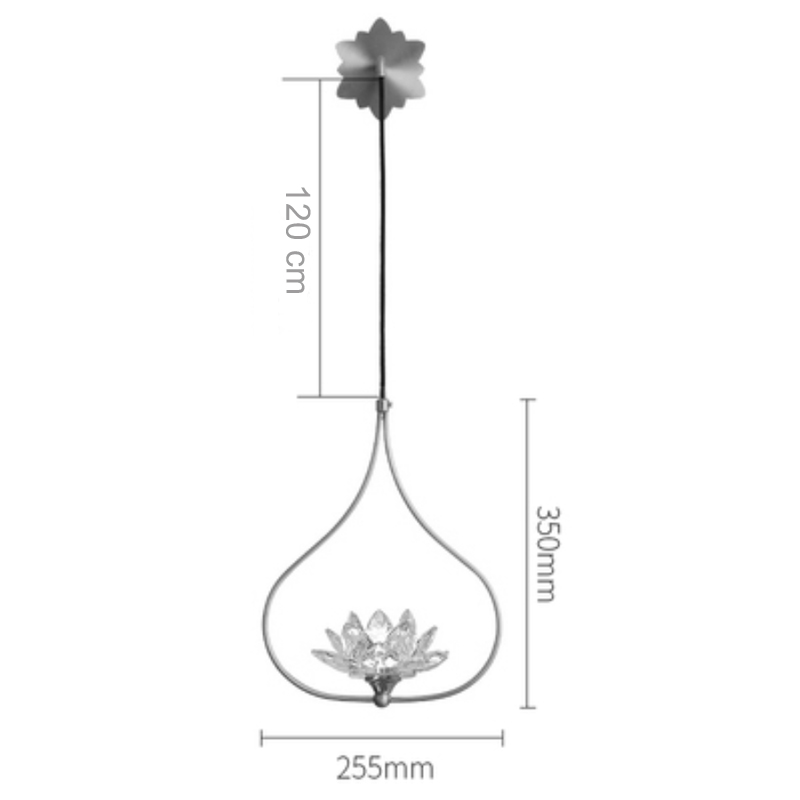 Бра Хрустальный Цветок Лотоса Lotus flower Wall Clear Glass B в Омске