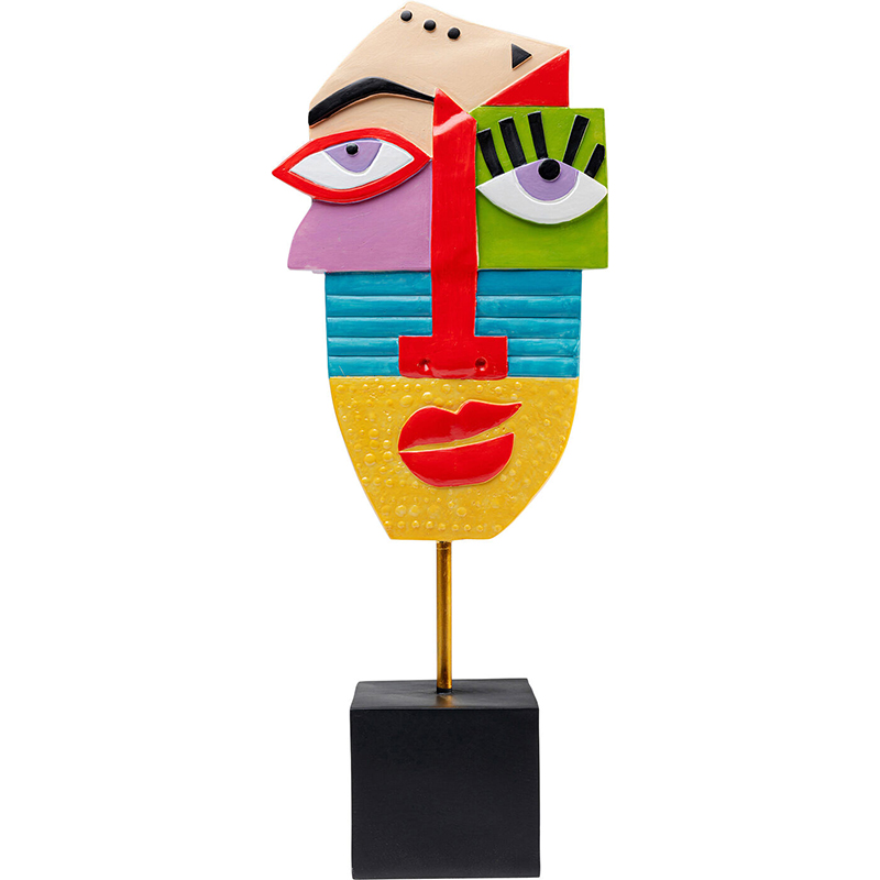 Арт-объект Разноцветное Лицо в абстрактном стиле на подставке Multicolored Abstract Face Мульти Арт-объект Разноцветное Лицо в абстрактном стиле на подставке Multicolored Abstract Face Мульти в Омске | Loft Concept