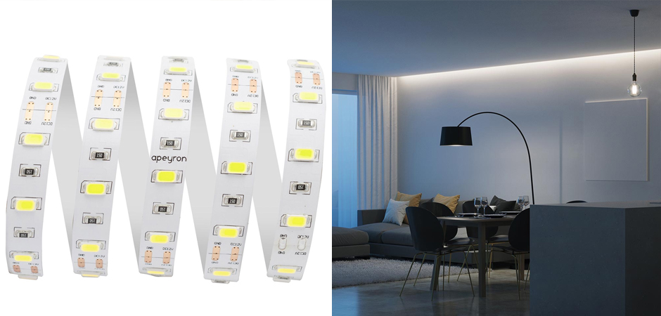 Светодиодная лента 9,6W/m 60LED/m 5630SMD холодный белый 3M Светодиодная лента 9,6W/m 60LED/m 5630SMD холодный белый 3M - Loft-Concept в Омске