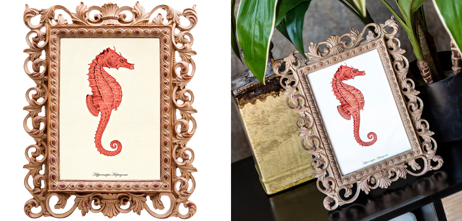 Постер Red Seahorse Poster Постер Red Seahorse Poster - Loft-Concept в Омске