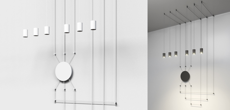 Подвес Wireflow FreeForm LED Black 6 патронов Подвес Wireflow FreeForm LED Black 6 патронов - Loft-Concept в Омске