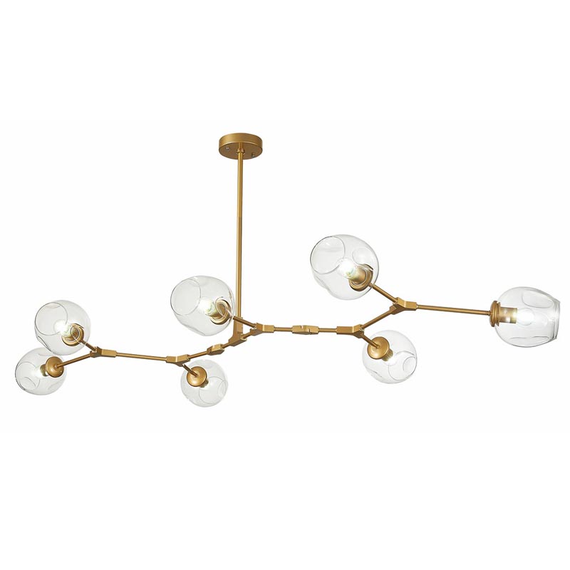 Люстра Branching Bubble Chandelier 7 gold Золотой в Омске | Loft Concept 