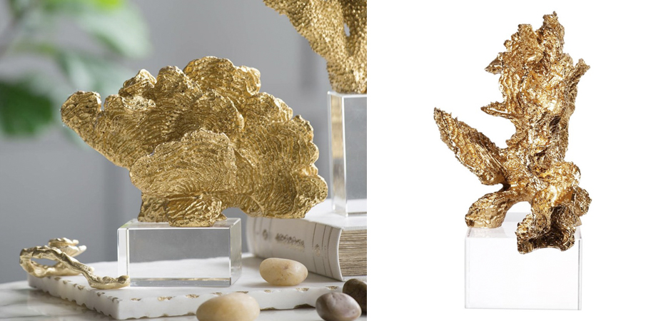 Статуэтка Gold Coral Fan Статуэтка Gold Coral Fan - Loft-Concept в Омске