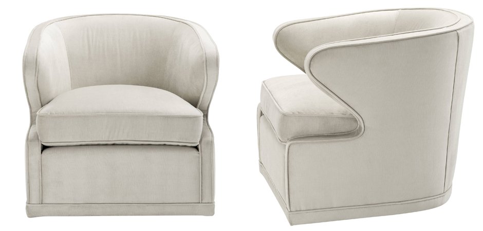 Кресло Eichholtz Chair Dorset Pebble Grey - Loft-Concept в Омске