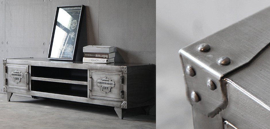 TV-тумба Loft Safe с полками TV-тумба Loft Safe с полками - Loft-Concept в Омске