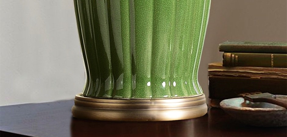 Настольная керамическая лампа Water Lily Настольная керамическая лампа Water Lily - Loft-Concept в Омске