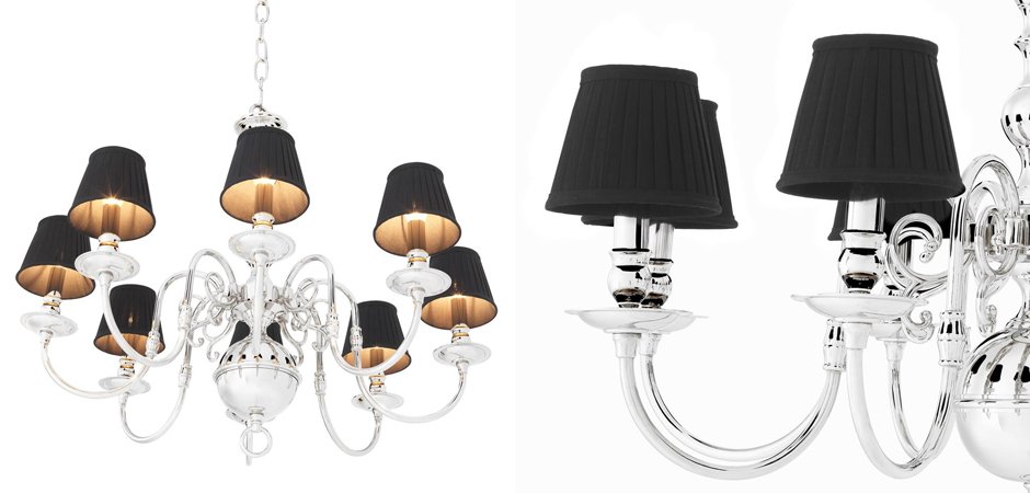 Люстра Eichholtz Chandelier Bourbon Nickel - Loft-Concept в Омске