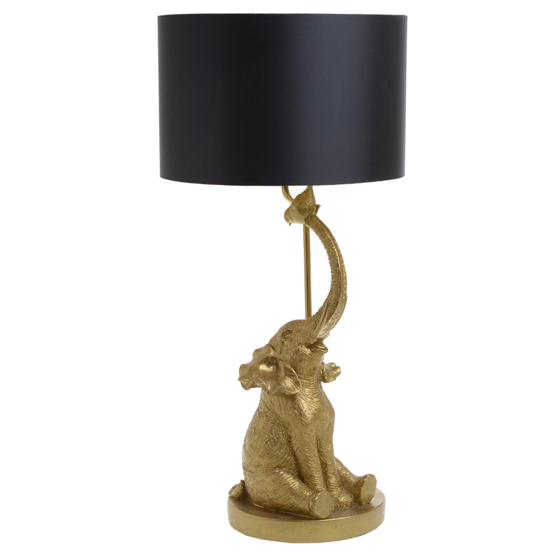 Настольная лампа Cheerful Elephant Table lamp Золотой Черный в Омске | Loft Concept 