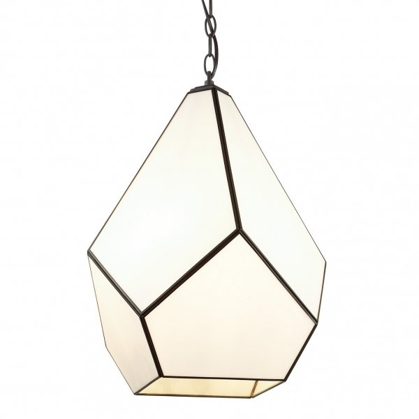 Люстра Geometry Glass Light Pendant Milk 4 Молочный в Омске | Loft Concept 