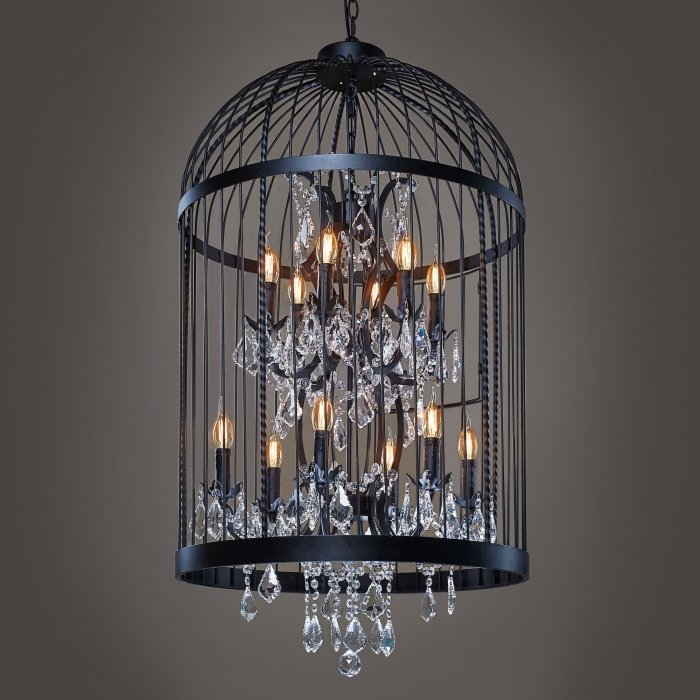 Люстра Steampunk Birdcage Chandelier 60 black Черный в Омске | Loft Concept 