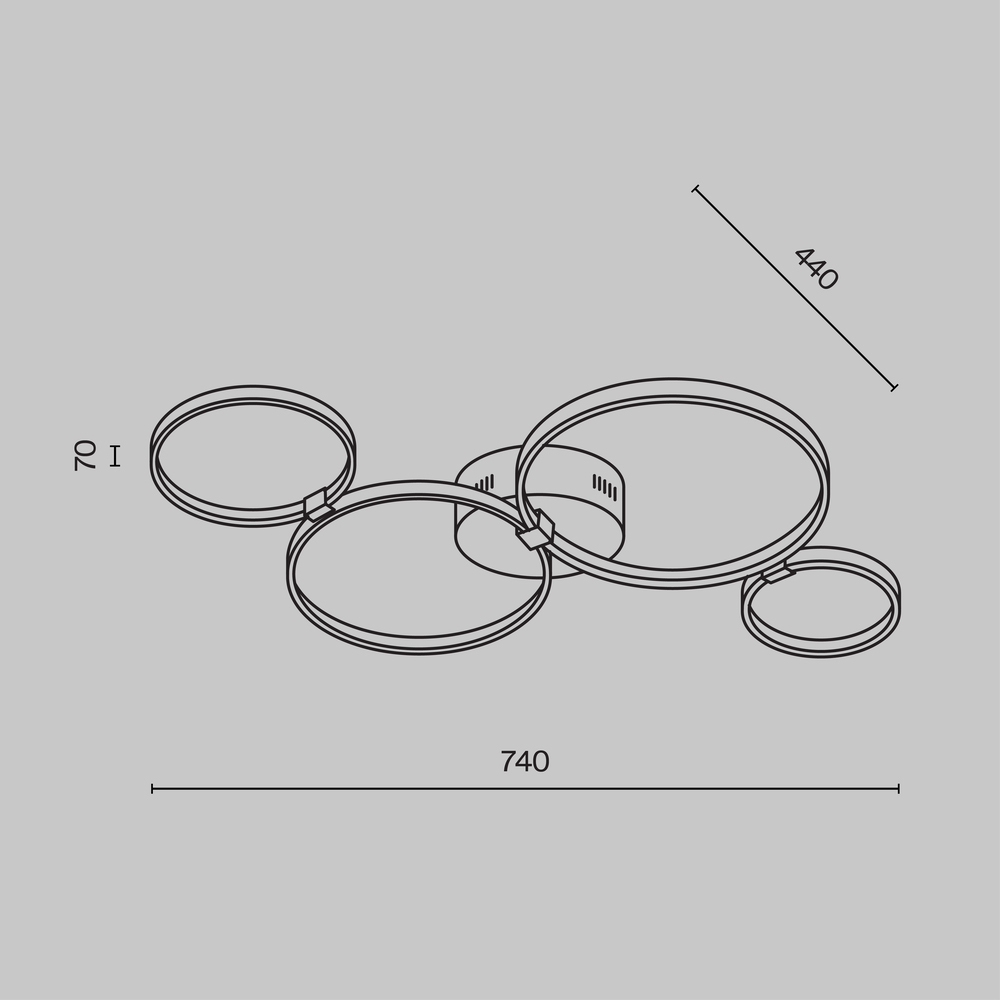 Потолочный светильник Olympia 3000-4000К 39Вт в Омске