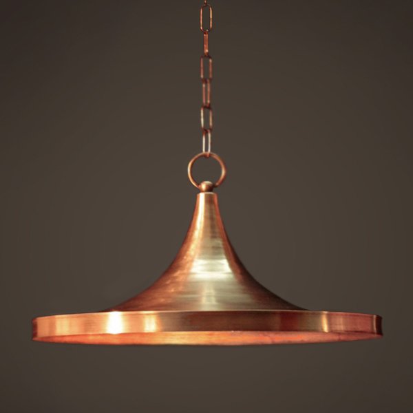 Подвесной светильник Copper Pendant Lamp Beat Light Wide Белый Медь Латунь в Омске | Loft Concept 