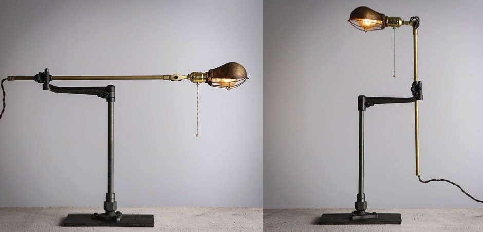 Настольный светильник Steampunk Extension Pole Table Настольный светильник Steampunk Extension Pole Table - Loft-Concept в Омске