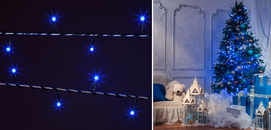 Интерьерная Гирлянда Синие диоды - Loft-Concept в Омске