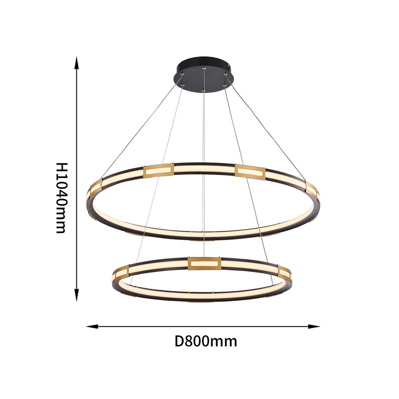 Двойная кольцевая светодиодная люстра Range в Омске