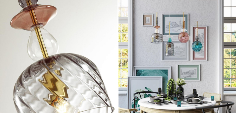 Подвесной Geometry Glass Коричневый Подвесной Geometry Glass Коричневый - Loft-Concept в Омске