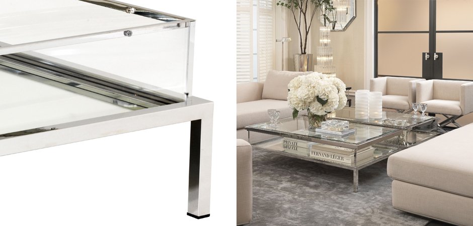 Журнальный стол Eichholtz Coffee Table Harvey Rectangular Журнальный стол Eichholtz Coffee Table Harvey Rectangular - Loft-Concept в Омске
