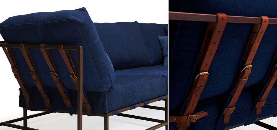 Диван Kenn X Miller sofa Indigo and copper denim Диван Kenn X Miller sofa Indigo and copper denim - Loft-Concept в Омске