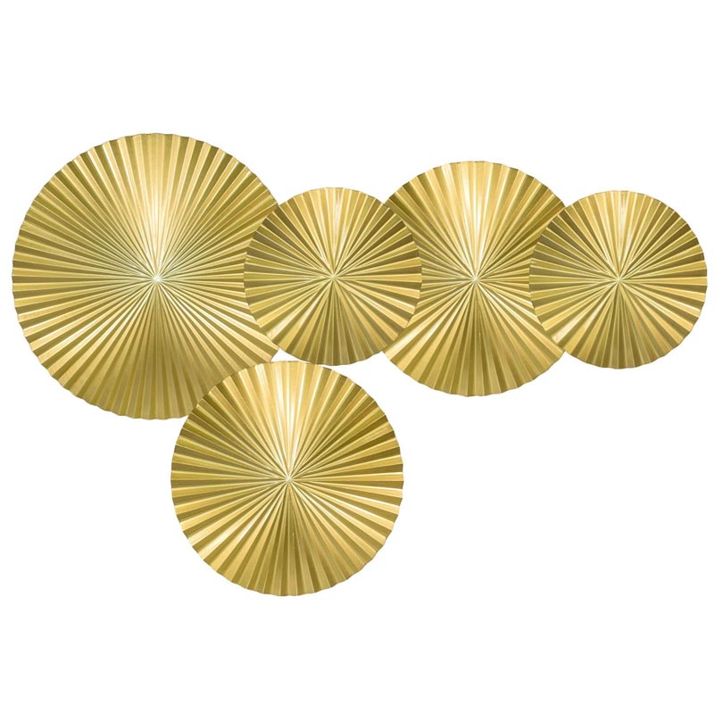 Арт-объект Apollo Gold Wall Plaque Disc 5 Золотой в Омске | Loft Concept 