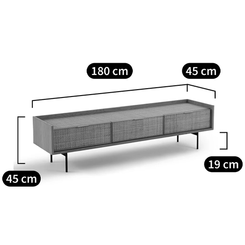 ТВ-тумба с плетеным декором Buckley Wicker TV Stand в Омске