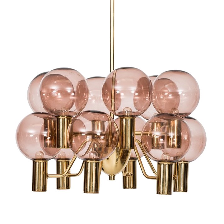 Люстра Hans-Agne Jakobsson Ceiling Lamps Глянцевое золото Розовый (Rose) в Омске | Loft Concept 