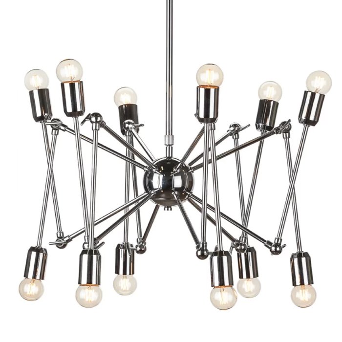 Подвесной светильник LOFT SPUTNIK CHANDELIER SPIDER Silver Серебряный в Омске | Loft Concept 