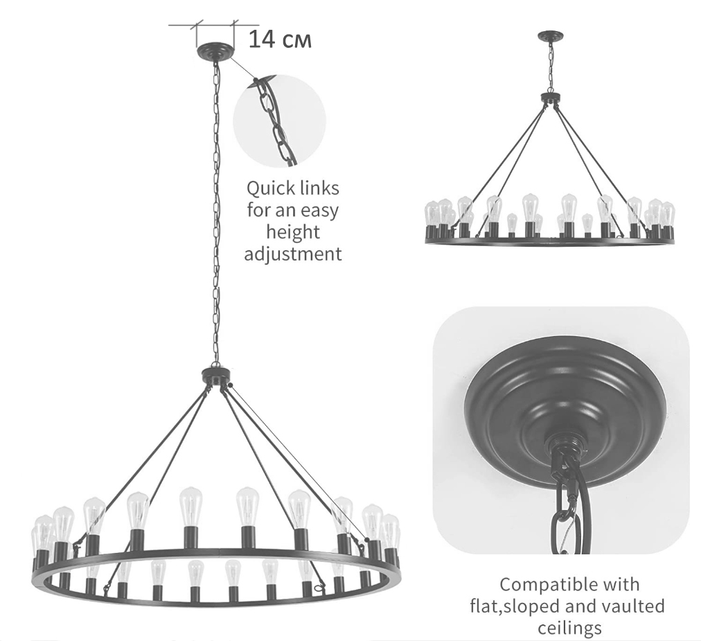 Люстра Camino Round Chandelier 18 Restoration Hardware  в Омске