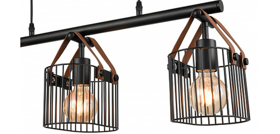 Люстра Cage Wire Color Linear black Люстра Cage Wire Color Linear black - Loft-Concept в Омске