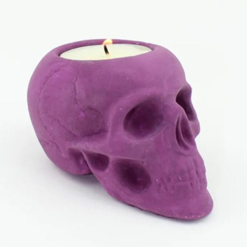 Подсвечник Purple Skull Пурпурный в Омске | Loft Concept 