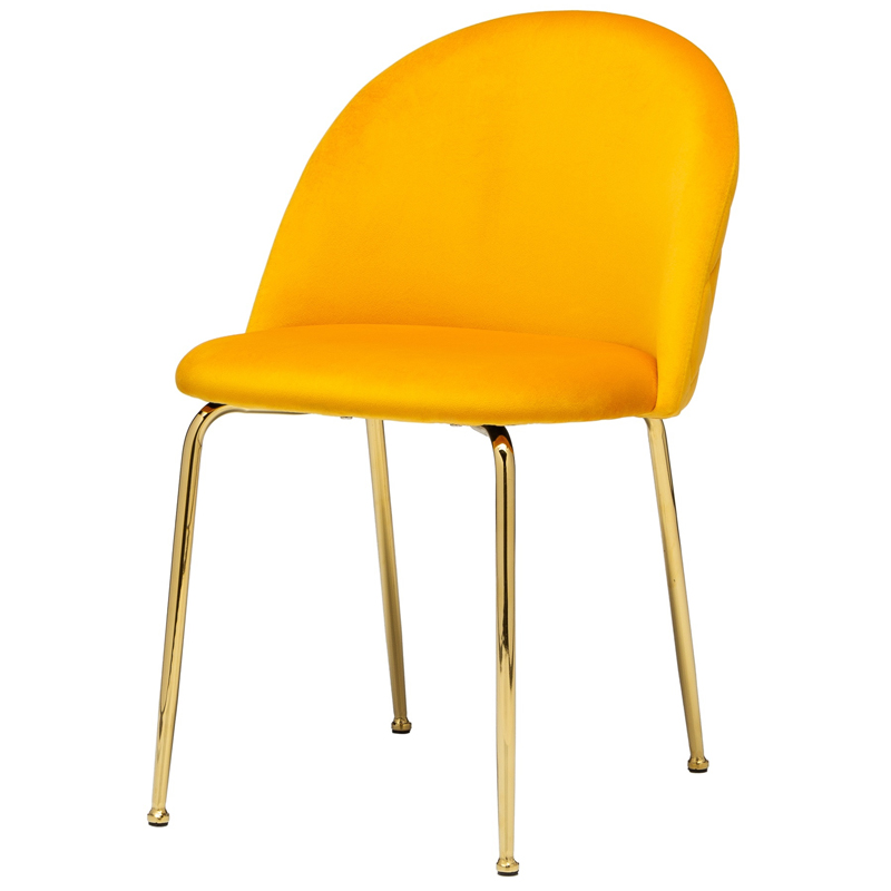 Стул Vendramin Dining Chair yellow Желтый Глянцевое золото в Омске | Loft Concept 