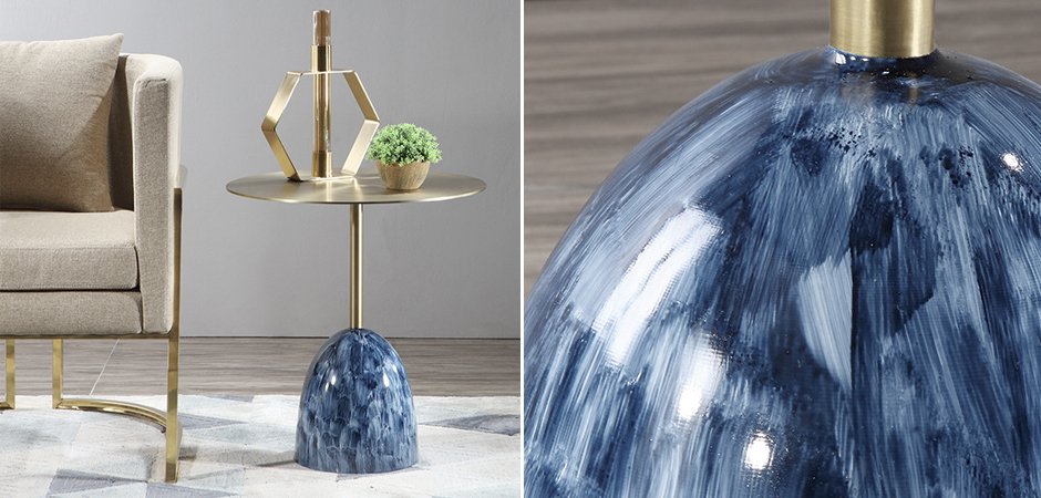 Приставной стол Blue Stains Table Приставной стол Blue Stains Table - Loft-Concept в Омске