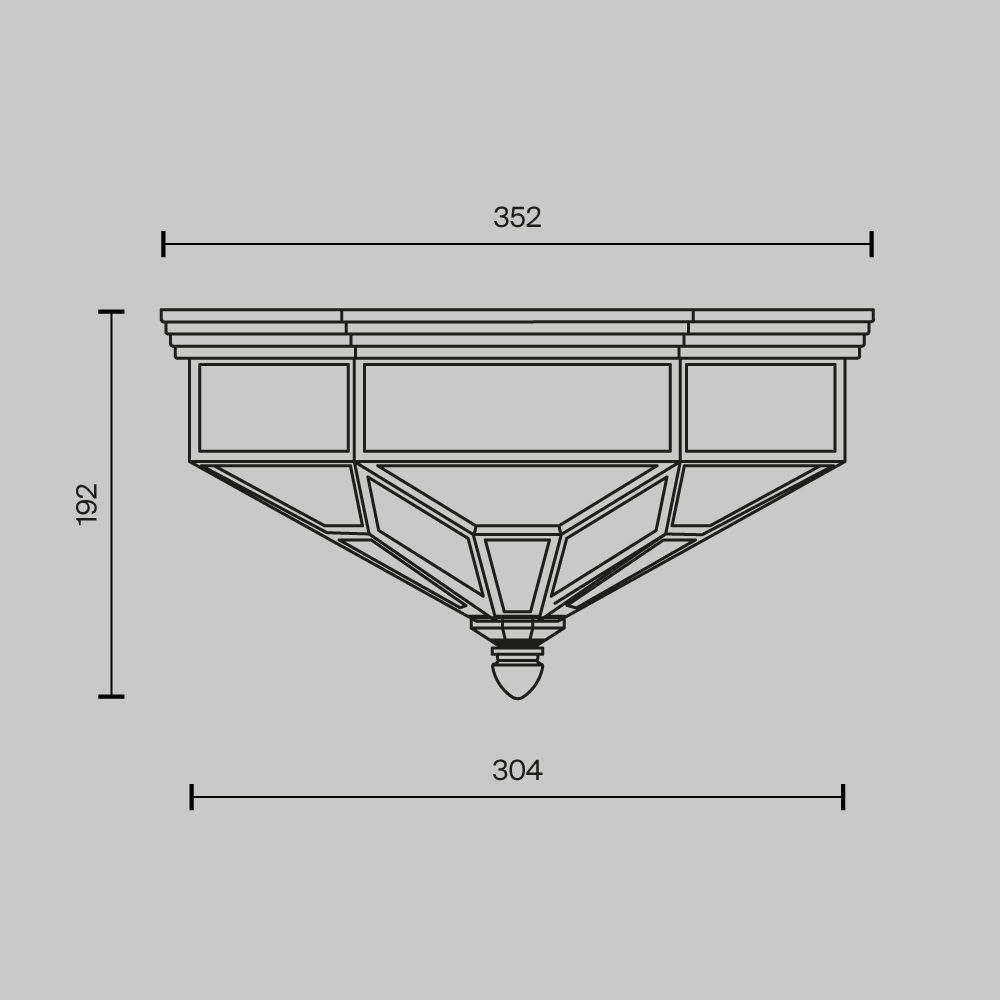 Потолочный светильник Zeil E27X3 в Омске