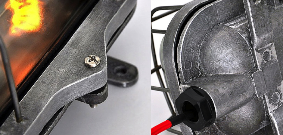 Настенная лампа Steampunk Cage Glass Edison Wall Lamp - фото №1