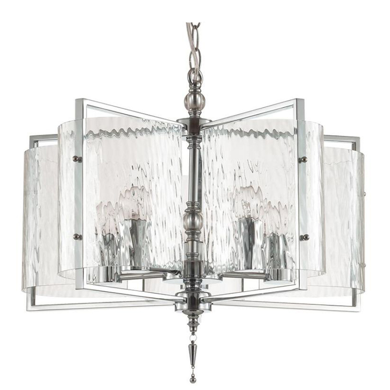 Люстра Karissa Chrome Chandelier 48 Хром Прозрачный (Transparent) в Омске | Loft Concept 