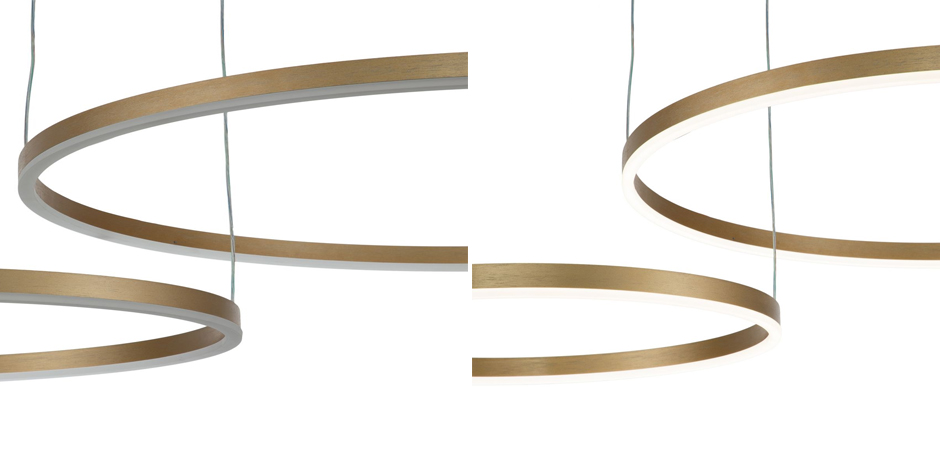 Подвесной светильник Neo Circles Double Gold Подвесной светильник Neo Circles Double Gold - Loft-Concept в Омске