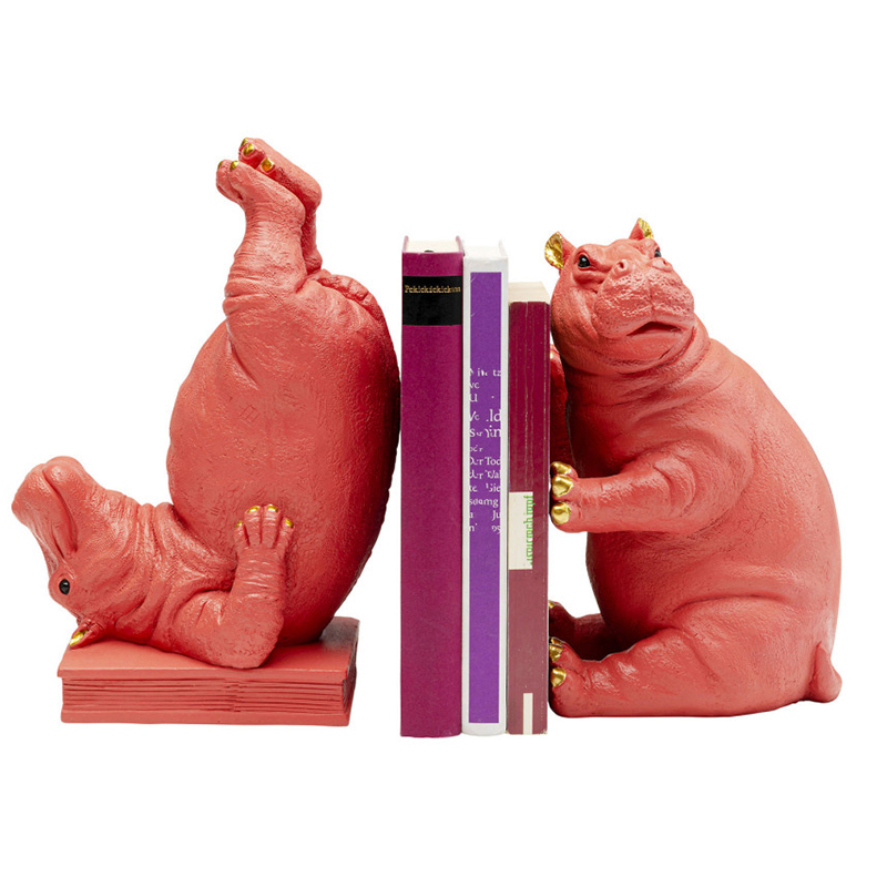 Держатель для книг Red Hippos Красный в Омске | Loft Concept 