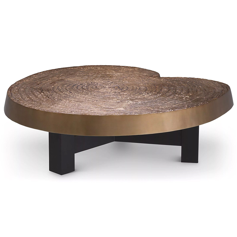 Кофейный стол Eichholtz Coffee Table Anabelle Черный Золотой в Омске | Loft Concept 