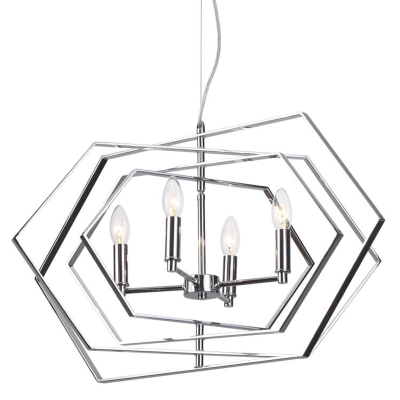 Люстра Damaris Chandelier silver Серебряный в Омске | Loft Concept 