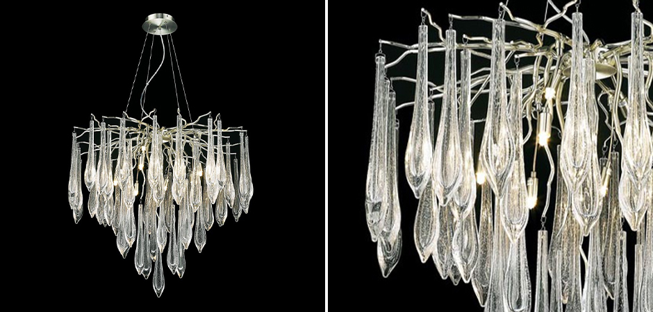 Декоративная люстра Frozen drop Никель - Loft-Concept в Омске