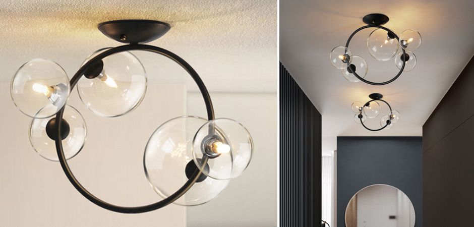 Потолочный светильник IONA Octo Ceiling 5 плафонов Потолочный светильник IONA Octo Ceiling 5 плафонов - Loft-Concept в Омске