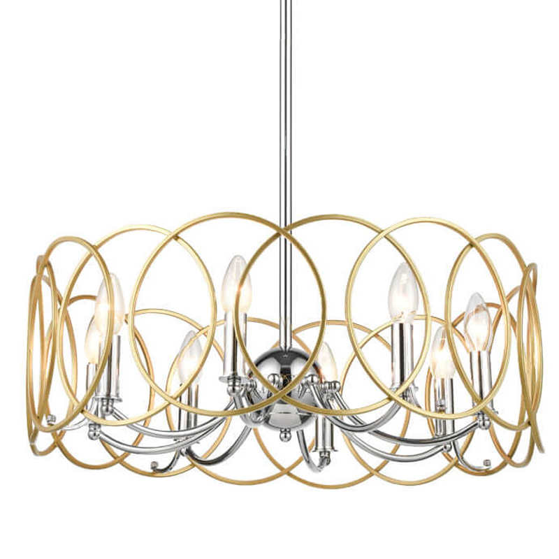 Люстра Jasira Chandelier Хром Золотой в Омске | Loft Concept 