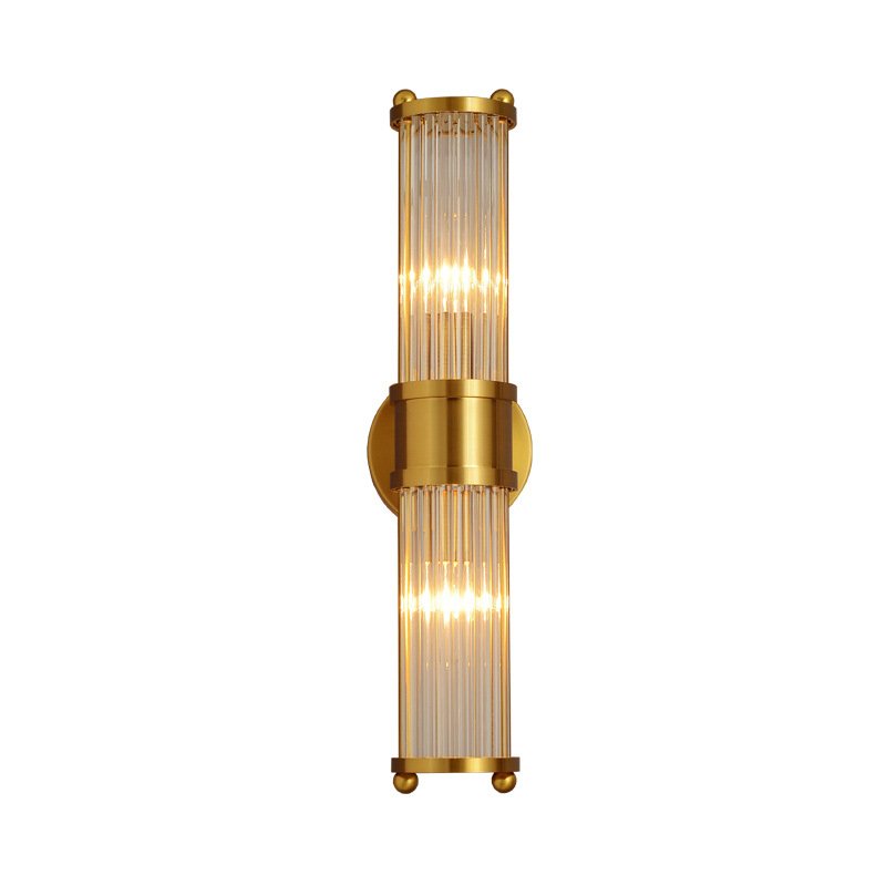 Ralph Lauren Бра Allen Double Light Brass Латунь Прозрачный (Transparent) в Омске | Loft Concept 