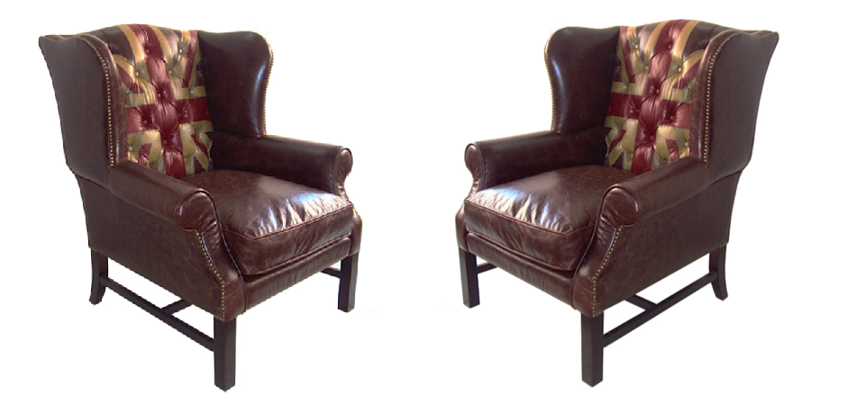 Кресло Leather Аrmchair Union Jack Кресло Leather Аrmchair Union Jack - Loft-Concept в Омске