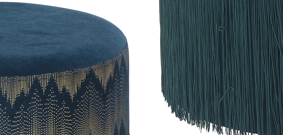 Пуф Fringe Blue Пуф Fringe Blue - Loft-Concept в Омске