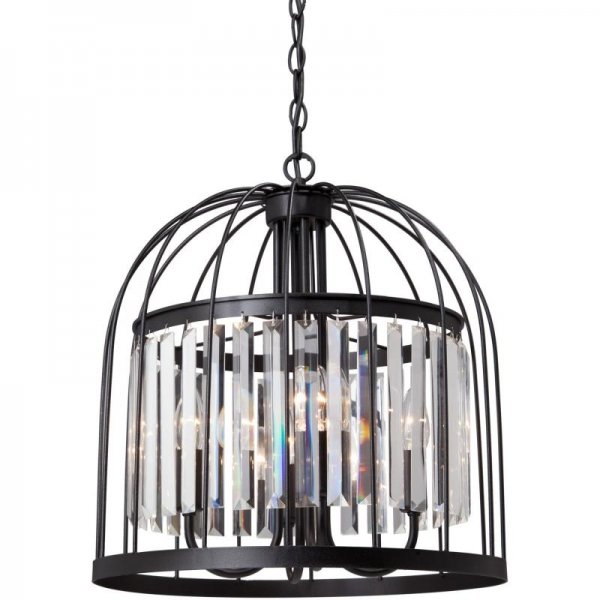 Люстра Birdcage Chandelier Fountain Black  в Омске | Loft Concept 