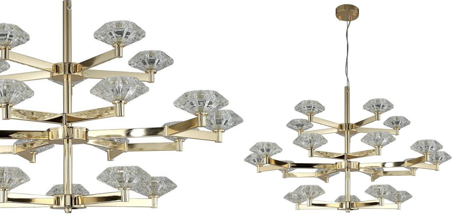 Люстра Yerker Chandelier Gold 20 - фото