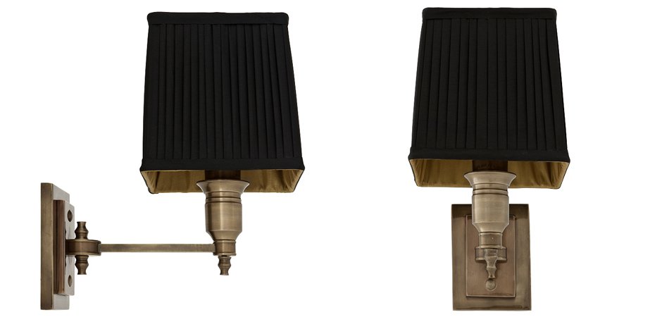 Бра Wall Lamp Lexington Single Brass+Black Бра Wall Lamp Lexington Single Brass+Black - Loft-Concept в Омске