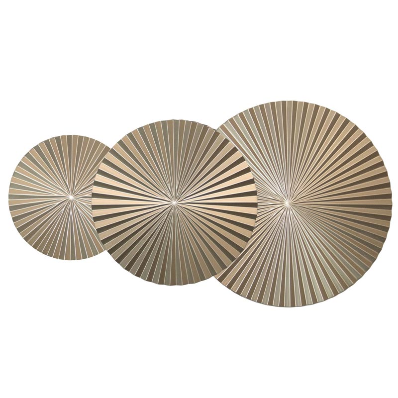 Арт-объект Apollo Champagne Wall Plaque Disc 3 Золотой Шампань в Омске | Loft Concept 