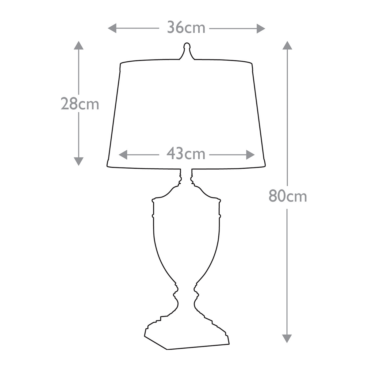 Настольная лампа со тканевым абажуром и прозрачным ребристым стеклянным основанием Quoizel в Омске