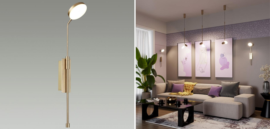 Бра Maxine Light Золотое - Loft-Concept в Омске